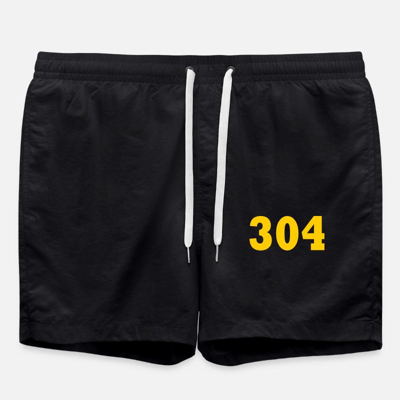 304 - Badeshorts - Schwarz