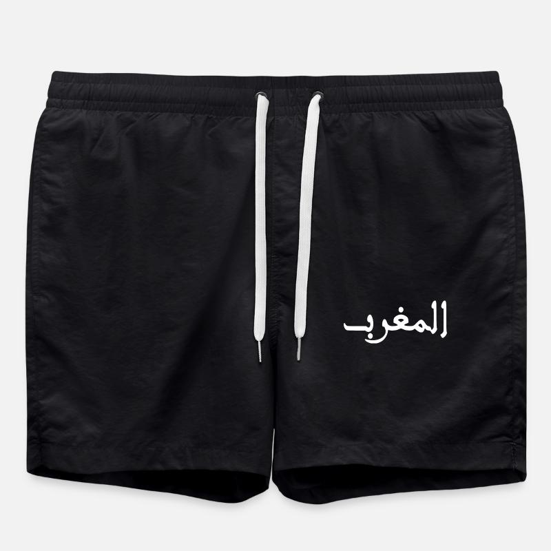 Marokko المغرب - Badeshorts - Schwarz
