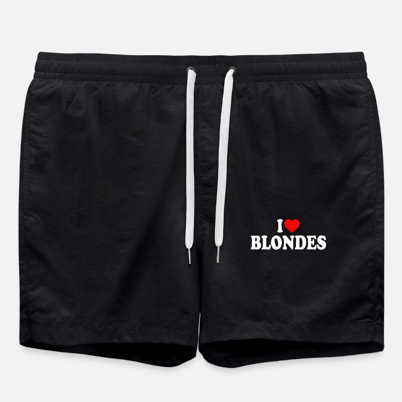 I love blondes - Short de bain - noir