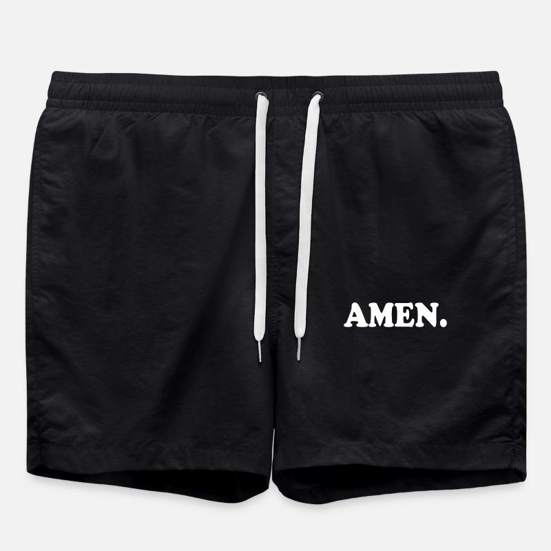 Amen - Short de bain - noir