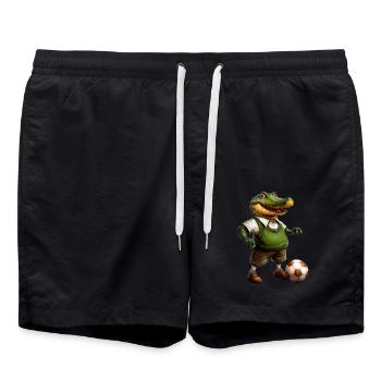 Crocodiles de football - Short de bain - noir - Devant - AI Model Male 185 light (185cm)