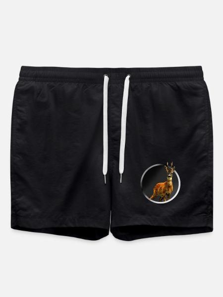 deer - Swim Trunks - black