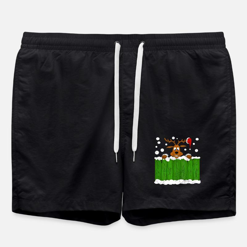 Rennes de Noël - Short de bain - noir