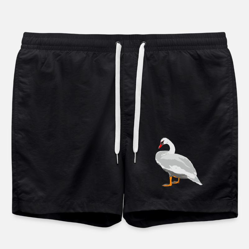 swan - Swim Trunks - black