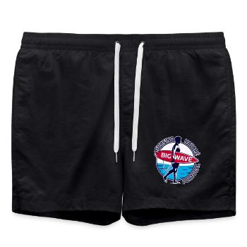 Surfen Nazaré Big Wave Portugal - Badeshorts - Schwarz - Vorne - AI Model Male 185 light (185cm)