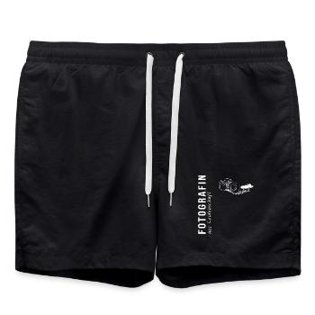 Fotografin aus Leidenschaft - Badeshorts - Schwarz - Vorne - AI Model Male 185 light (185cm)
