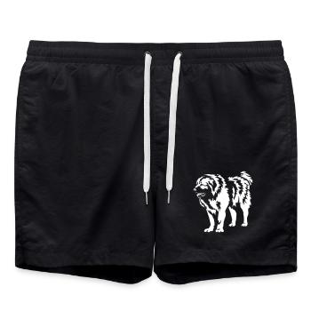 Ovcharka caucasien « Black Edition » - Short de bain - noir - Devant - AI Model Male 185 light (185cm)