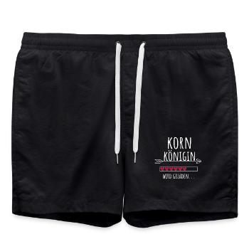 Kornkönigin Landwirtschaft Königin Geschenk - Badeshorts - Schwarz - Vorne - AI Model Male 185 light (185cm)