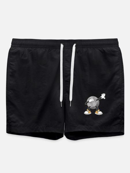 Dabbing Boulekugeln für Bouler boulen Boulesport - Badeshorts - Schwarz