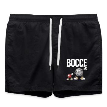Dabbing Bocce Ball mit Jack Bocci Dab Game Bocce - Badeshorts - Schwarz - Vorne - AI Model Male 185 light (185cm)