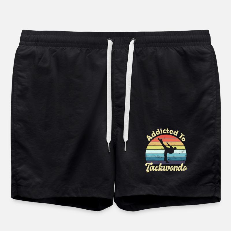 Taekwondo - Badeshorts - Schwarz