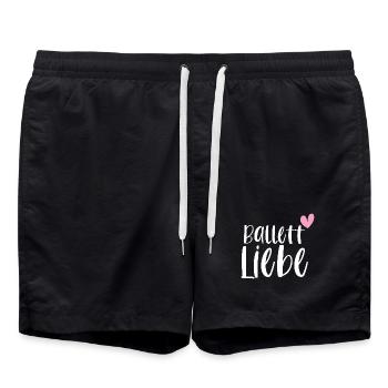 Ballett Liebe Ballerina Balletttänzerin Geschenk - Badeshorts - Schwarz - Vorne - AI Model Male 185 light (185cm)