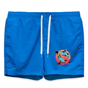 Carpe Koi | Poisson d'ornement Japonais - Short de bain - cobalt blue - Devant
