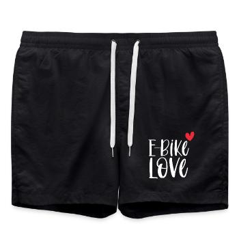 E-Bike Bike Vintage E Bike Battery Gift - Swim Trunks - black - Front - AI Model Male 185 light (185cm)