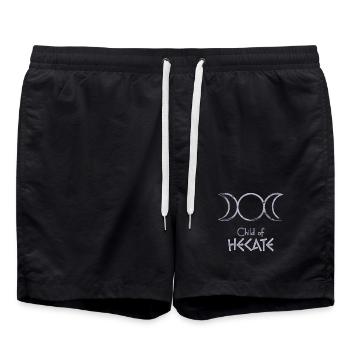 Child of Hecate – Percy Jackson inspired design - Swim Trunks - black - Front - AI Model Male 185 light (185cm)