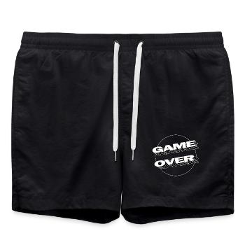 GAME OVER - Badeshorts - Schwarz - Vorne - AI Model Male 185 light (185cm)