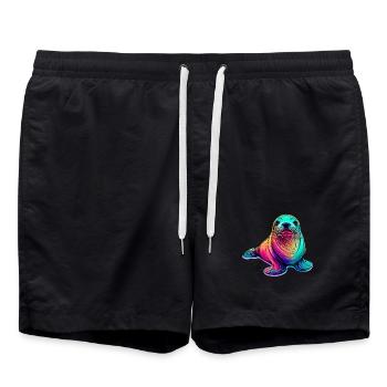 Phoque - Short de bain - noir - Devant - AI Model Male 185 light (185cm)