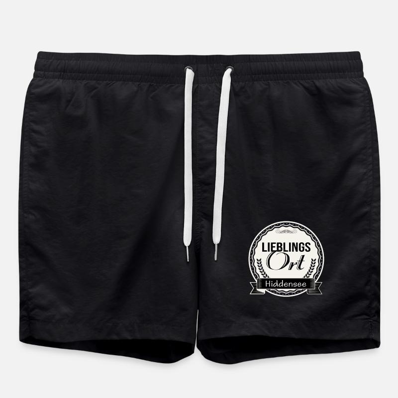 Lieblingsort Hiddensee - Badeshorts - Schwarz