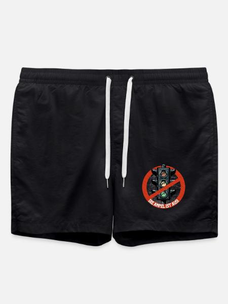 Die AMPEL ist AUS! - Badeshorts - Schwarz