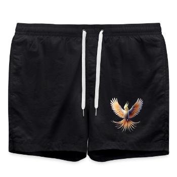 Calopsitte (20) - Short de bain - noir - Devant - AI Model Male 185 light (185cm)