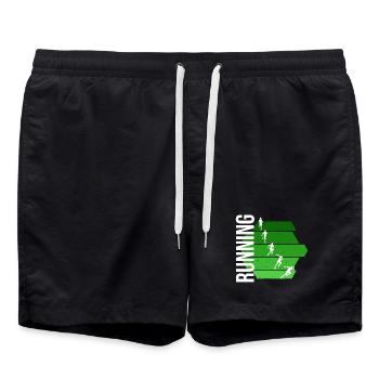 Running - Badeshorts - Schwarz - Vorne - AI Model Male 185 light (185cm)