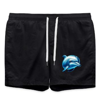 Dauphin - Short de bain - noir - Devant - AI Model Male 185 light (185cm)