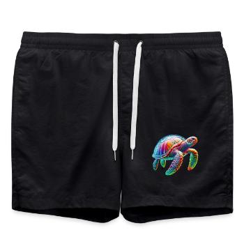 Tortue - Short de bain - noir - Devant - AI Model Male 185 light (185cm)