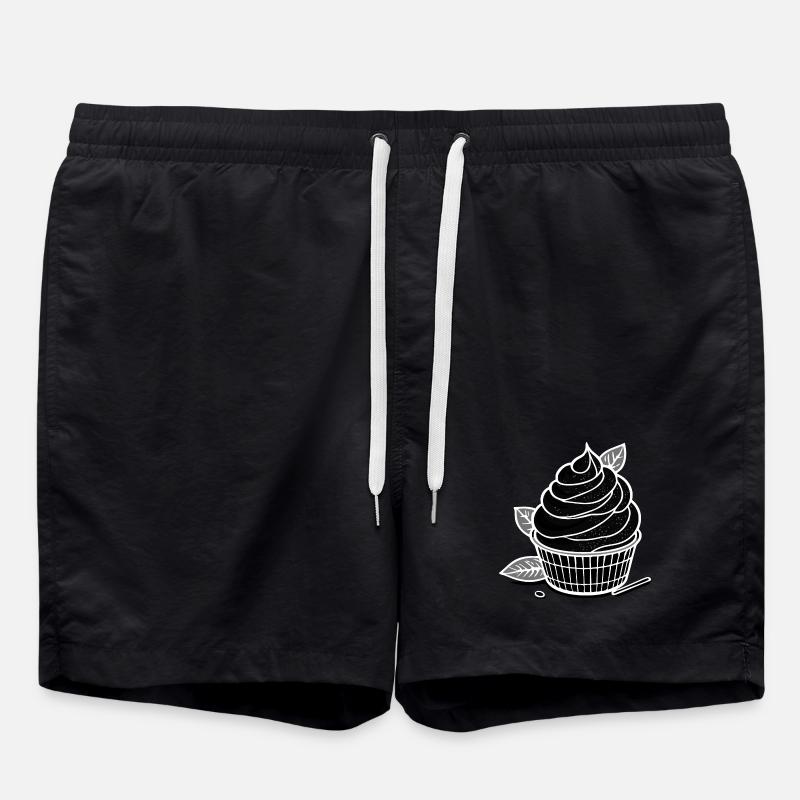 Matcha IceCream - Swim Trunks - black
