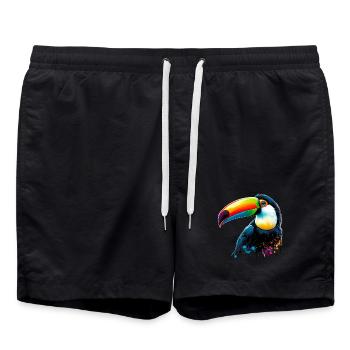 Toucan - Short de bain - noir - Devant - AI Model Male 185 light (185cm)