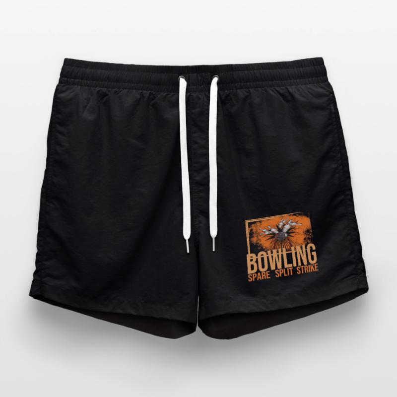 Bowling - Spare - Split - Strike Badeshorts
