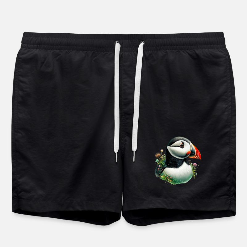 Papageitaucher - Badeshorts - Schwarz