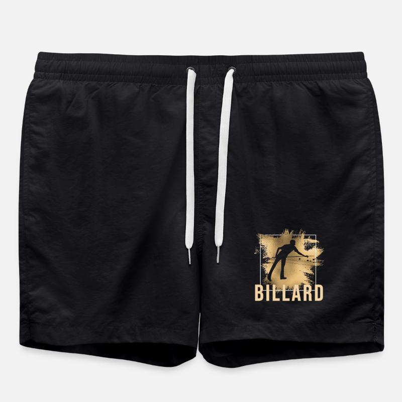 Billard - Badeshorts - Schwarz