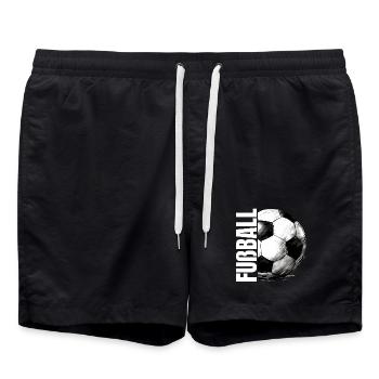 Fußball - Badeshorts - Schwarz - Vorne - AI Model Male 185 light (185cm)