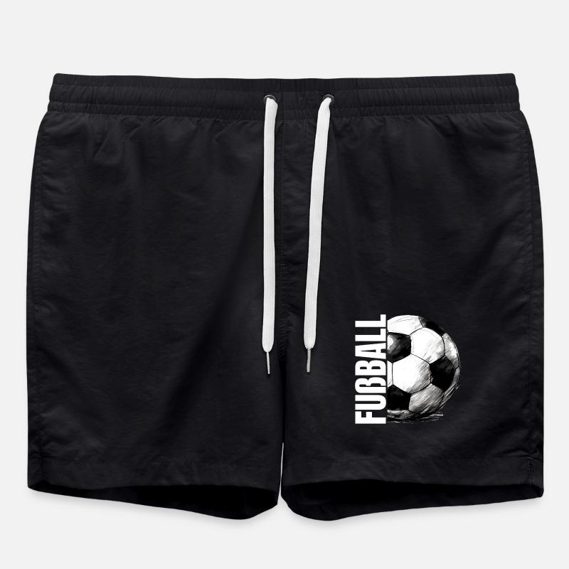 Fußball - Badeshorts - Schwarz