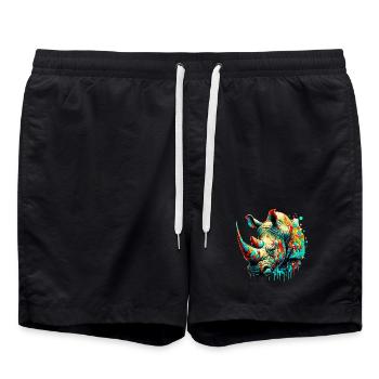 Nashorn - Badeshorts - Schwarz - Vorne - AI Model Male 185 light (185cm)