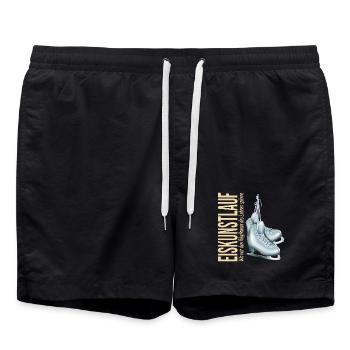 Eiskunstlauf:Wo wir den Rhythmus des Lebens spüren - Badeshorts - Schwarz - Vorne - AI Model Male 185 light (185cm)