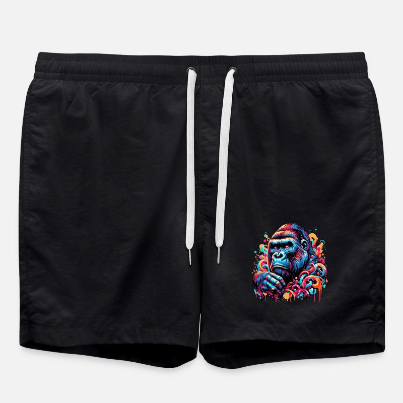 Gorilla - Swim Trunks - black