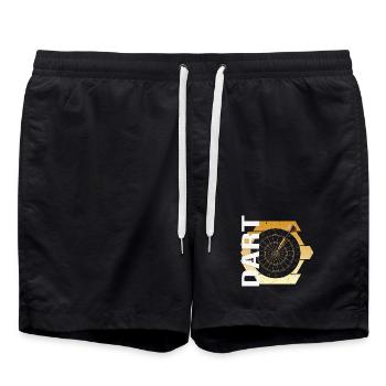 Dart - Badeshorts - Schwarz - Vorne - AI Model Male 185 light (185cm)