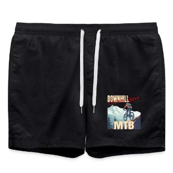 Downhill - Extrem Sport - Badeshorts - Schwarz - Vorne - AI Model Male 185 light (185cm)