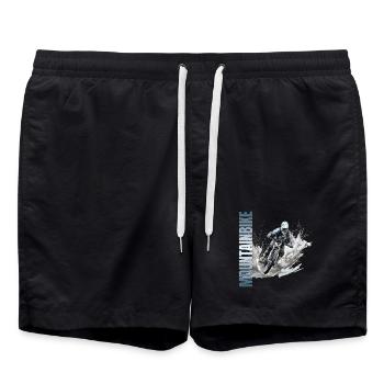 Mountainbike - Badeshorts - Schwarz - Vorne - AI Model Male 185 light (185cm)
