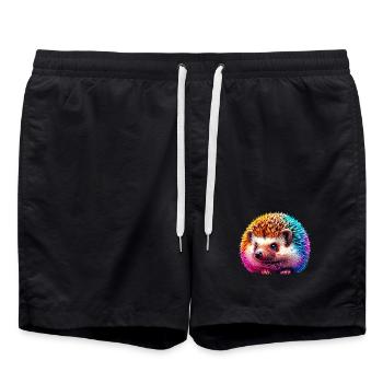 Hérisson - Short de bain - noir - Devant - AI Model Male 185 light (185cm)