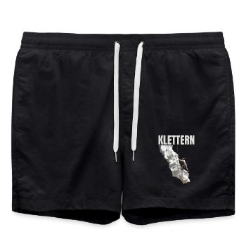Klettern - Badeshorts - Schwarz - Vorne - AI Model Male 185 light (185cm)