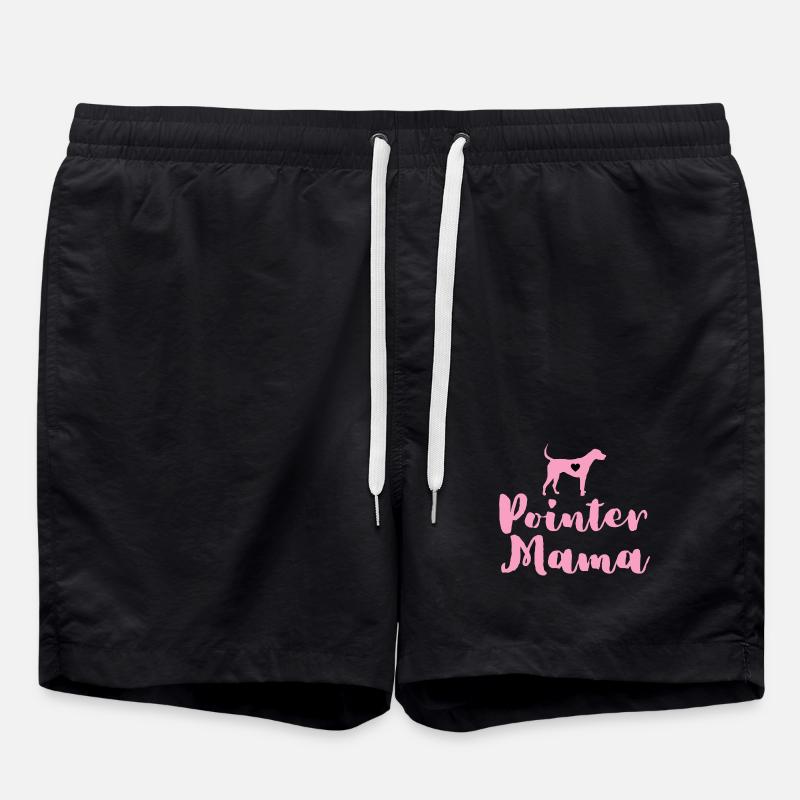 German Pointer Mom Pointer Mama - Swim Trunks - black