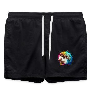 Igel - Badeshorts - Schwarz - Vorne - AI Model Male 185 light (185cm)