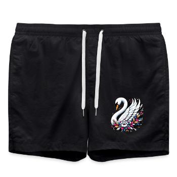 Swan - Swim Trunks - black - Front - AI Model Male 185 light (185cm)