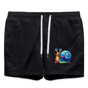 Escargot - Short de bain - noir - Devant - AI Model Male 185 light (185cm)