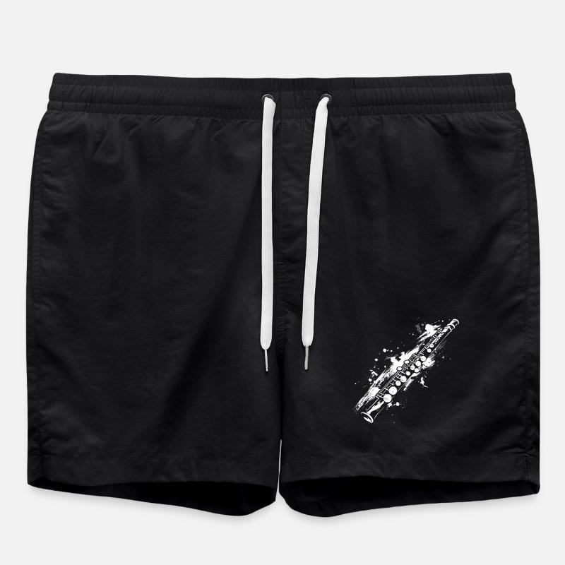 Flöte - Badeshorts - Schwarz