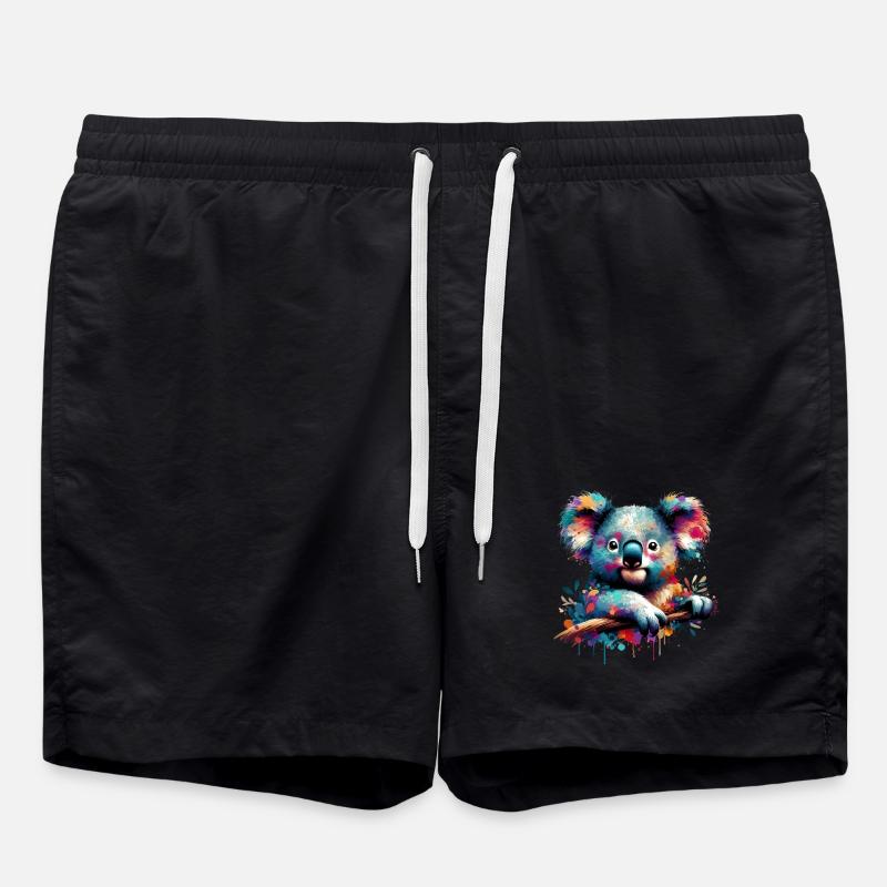 Koala - Badeshorts - Schwarz