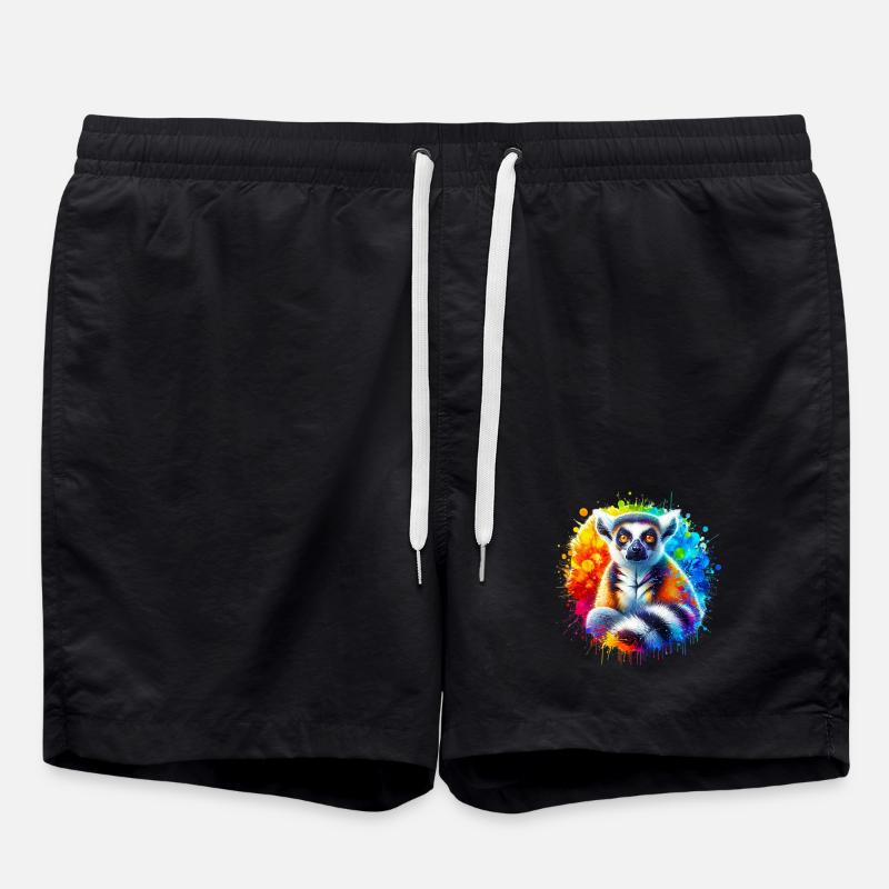 Lemur - Badeshorts - Schwarz