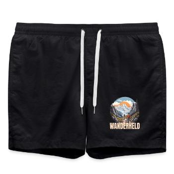 Wanderheld - Badeshorts - Schwarz - Vorne - AI Model Male 185 light (185cm)